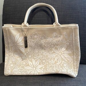 Oscar de la Renta Canvas Handbag